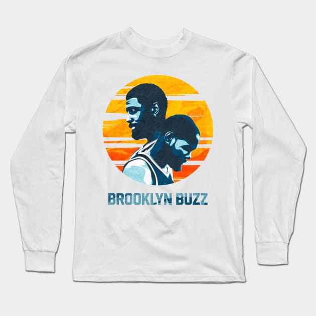 Nets Superstar Duo Brooklyn Buzz Long Sleeve T-Shirt by Brooklyn Buzz 